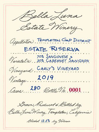 2019 Estate Riserva