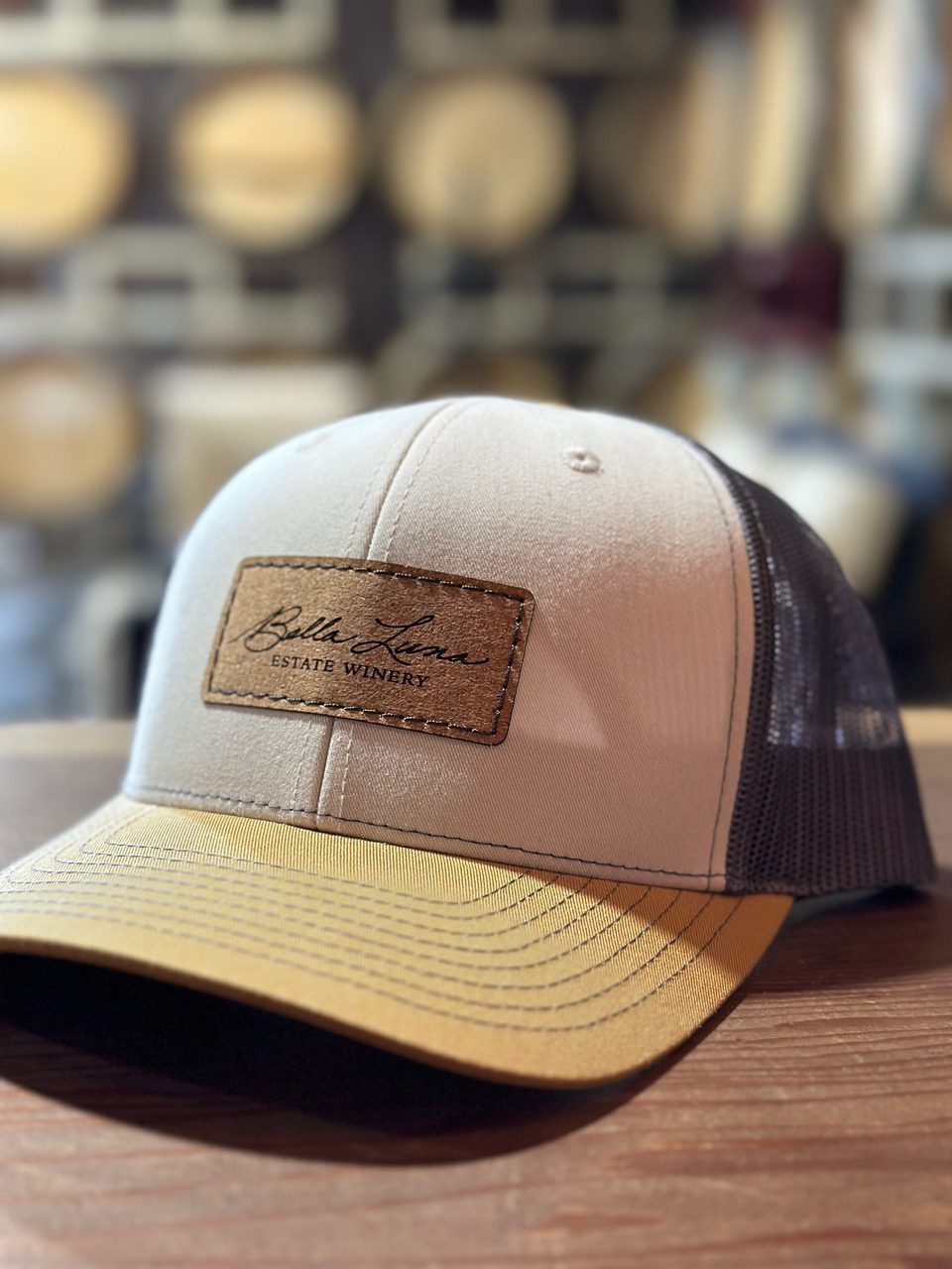 Bella Luna Cork Patch Hats, Yellow